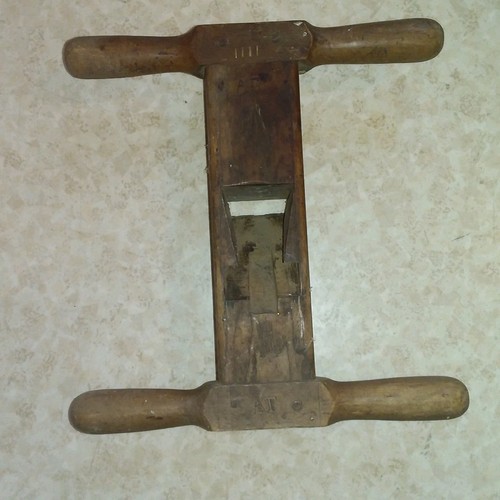Antiker holzhobel mit - antiker, 2