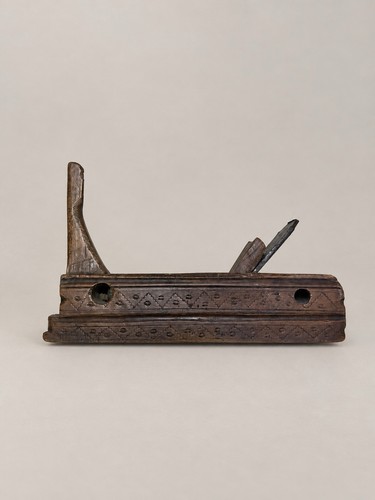 Antiker holzhobel mit - antiker,