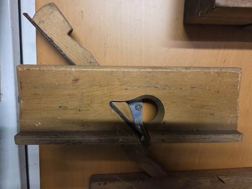 Antiker holz handhobel - antiker, holz-handhobel